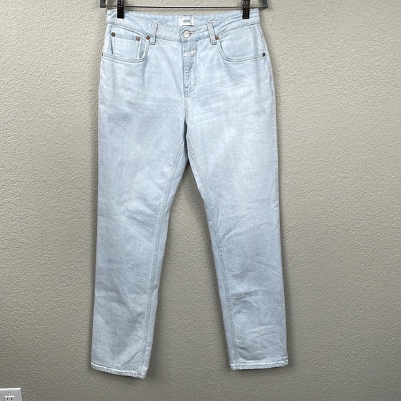 New Closed Denim Briston Straight Jeans Rigid Cotton Organic Sz 28 - Picture 3 of 16